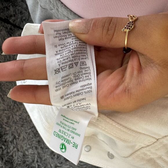 J Crew New‎ classic denim jacket in white Womens XS - Picture 8 of 10